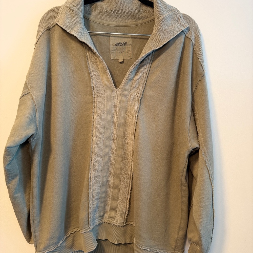 Aerie Taupe Knit Sweater